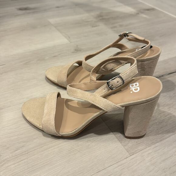 BP NWT Lula Slingback Blush Suede Strappy Block heel Sandals - Picture 4 of 8